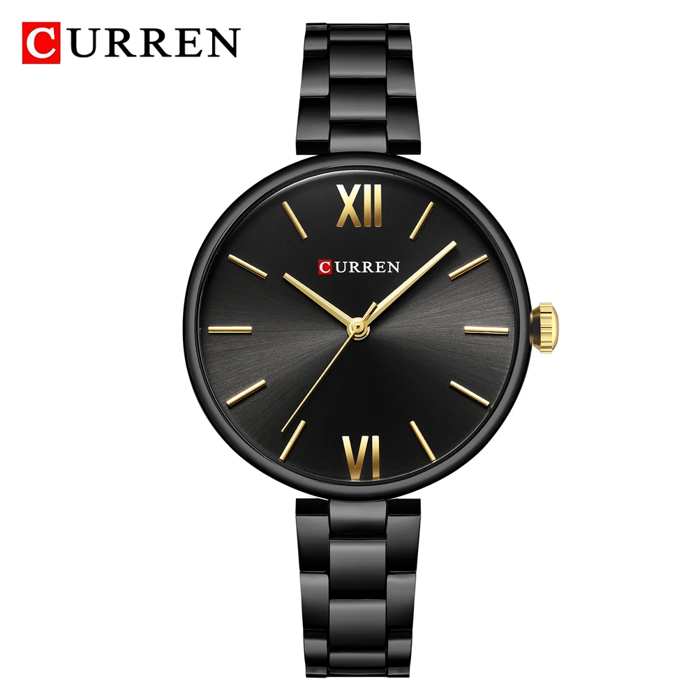CURREN Fashion Black Women Watches Top Brand Luxury Classic Woman WristWatch Casual Simple Analog Quartz Ladies Wristwatch Clock
CURREN Fashion Black Women Watches Top Brand Luxury Classic Woman WristWatch Casual Simple Analog Quartz Ladies Wristwatch Clock