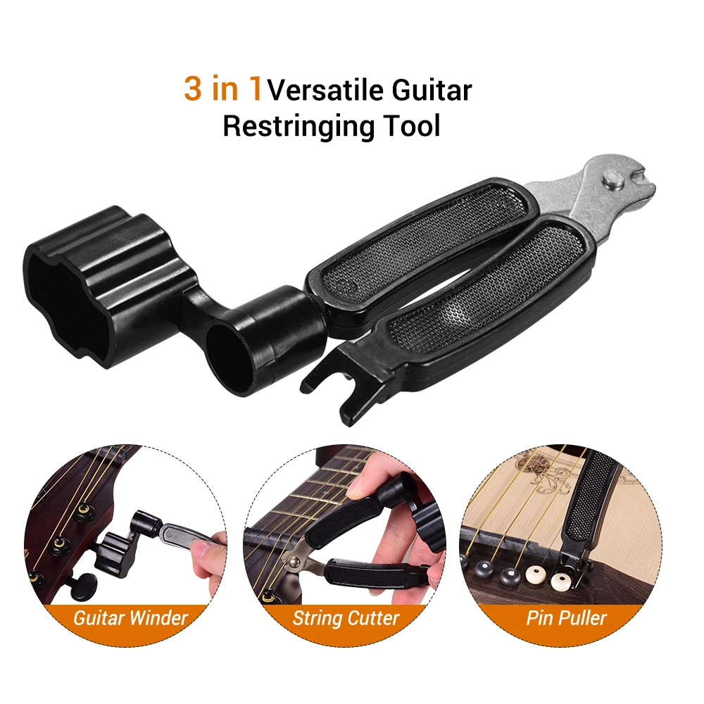 3 in 1 Versatile Guitar Winder String Cutter Pin Puller Maintenance Tool Musical Instrument Accessories
3 in 1 Versatile Guitar Winder String Cutter Pin Puller Maintenance Tool Musical Instrument Accessories