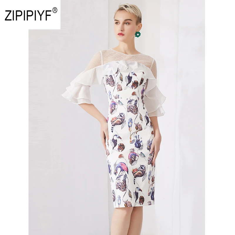 Original Zipipiyf Women half Butterfly Sleeve Slim Dress OL Party Short Midi Dress Office Ladies Printin vestidos de lapiz AB271
Original Zipipiyf Women half Butterfly Sleeve Slim Dress OL Party Short Midi Dress Office Ladies Printin vestidos de lapiz AB271