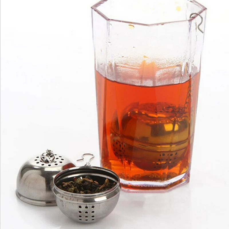 Household Essential Stainless Steel Ball Tea Infuser Mesh Filter Strainer W/hook Loose Tea Leaf Spice Home Kitchen Accessories
Household Essential Stainless Steel Ball Tea Infuser Mesh Filter Strainer W/hook Loose Tea Leaf Spice Home Kitchen Accessories