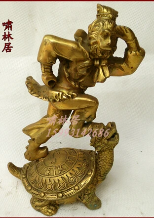 Copper Brass CHINESE crafts decor ation Asian Carving Work of Art Bronze monkey decoration Large leading turtle crafts
Copper Brass CHINESE crafts decor ation Asian Carving Work of Art Bronze monkey decoration Large leading turtle crafts