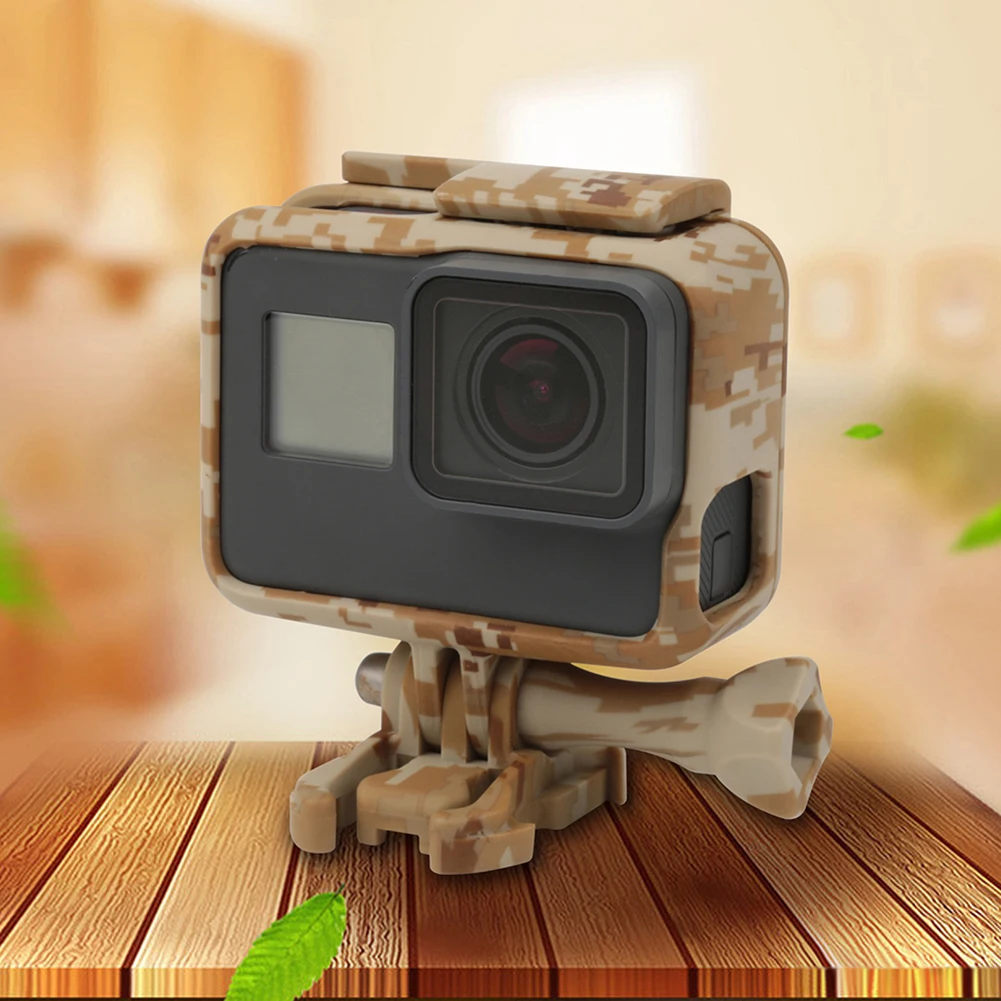 Открытый Камуфляжный Защитный чехол рамка для GoPro 7 6 5 Cam черный защитный экшн