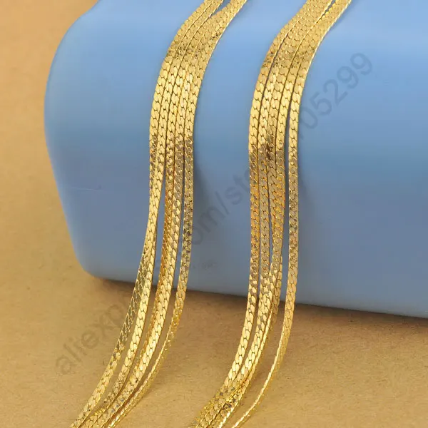 Fast Shipping 5PCS 26" Yellow Gold Necklaces Chain 1.8MM For Pendant With Lobster Clasps Wholesale Lots Accessories
Fast Shipping 5PCS 26" Yellow Gold Necklaces Chain 1.8MM For Pendant With Lobster Clasps Wholesale Lots Accessories