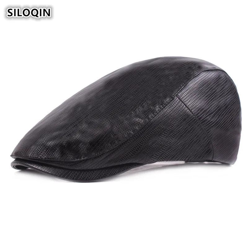 SILOQIN Men Autumn And Winter New Style Adjustable Size Leather Berets Trend Young Artists Artist Painter Leisure Hat Snapback
SILOQIN Men Autumn And Winter New Style Adjustable Size Leather Berets Trend Young Artists Artist Painter Leisure Hat Snapback