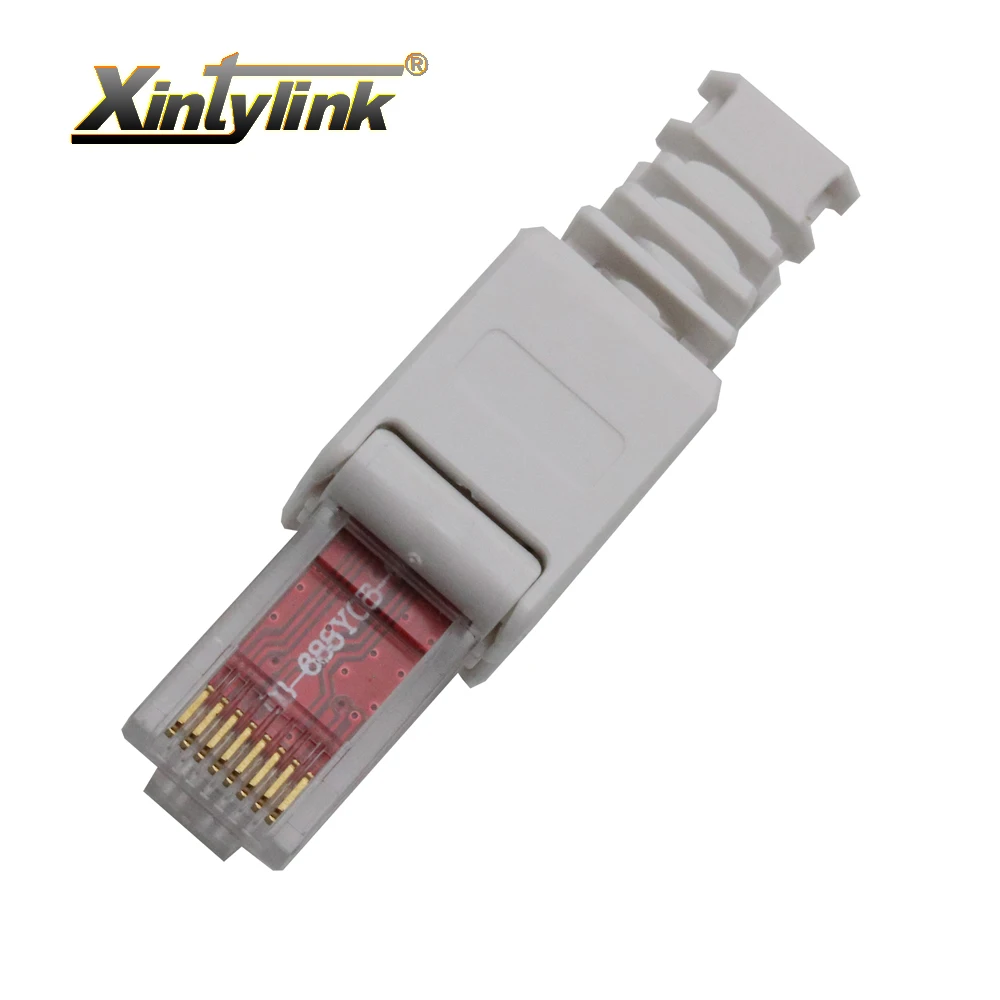 xintylink rj45 Toolless connector ethernet cable plug cat5 cat5e cat6 network 8P8C utp unshielded modular terminals reused
xintylink rj45 Toolless connector ethernet cable plug cat5 cat5e cat6 network 8P8C utp unshielded modular terminals reused