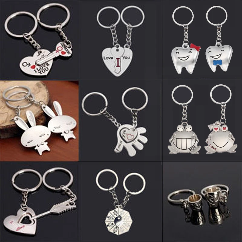Fashion Peach Heart Couple Stitching Keychain Cute White Rabbit Frog Heart Pendant Pendant Key Chain Set Student Gift Jewelry
Fashion Peach Heart Couple Stitching Keychain Cute White Rabbit Frog Heart Pendant Pendant Key Chain Set Student Gift Jewelry