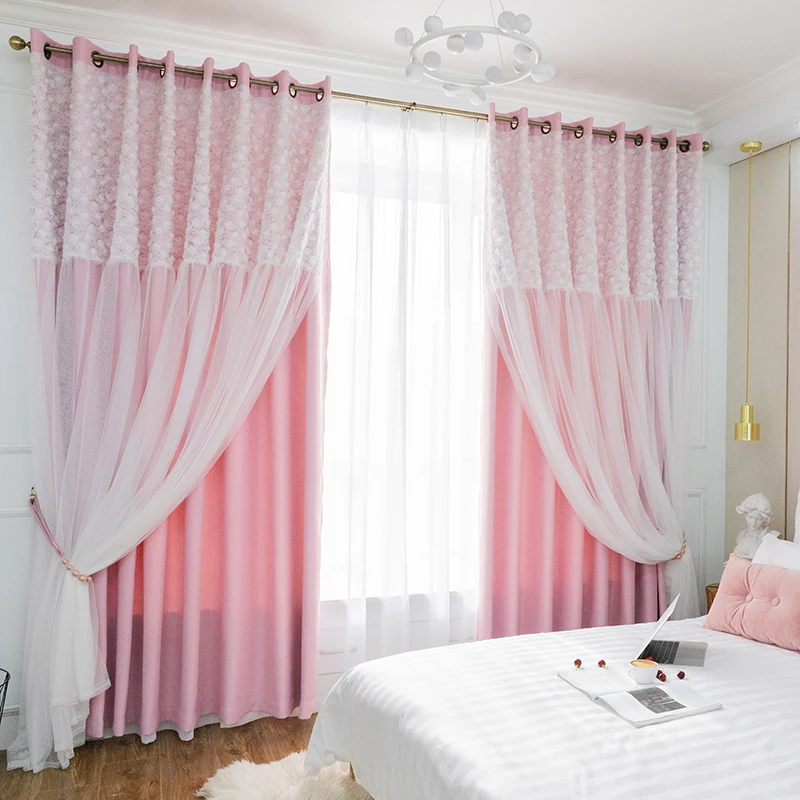 Спальня С Розовыми Шторами