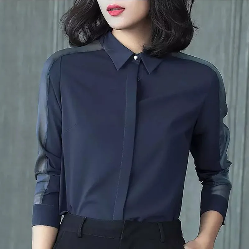 Elegant New Korean Women shirt female long sleeved Professional office lady blouse Tops Fashion Chiffon shirt Black White DD2243
Elegant New Korean Women shirt female long sleeved Professional office lady blouse Tops Fashion Chiffon shirt Black White DD2243