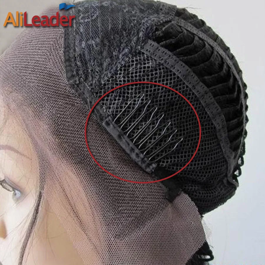 Alileader 12 шт./лот черные расчески для париков полный кружевной парик колпачки