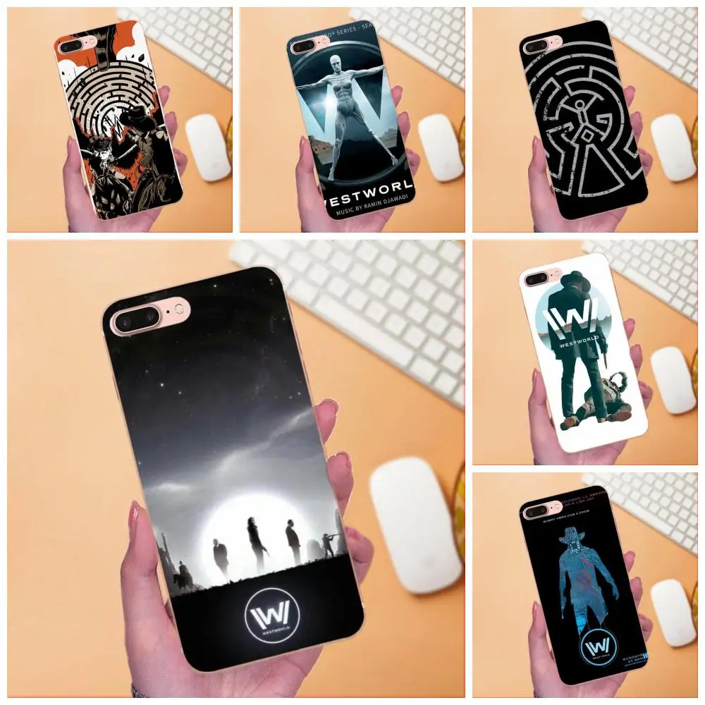 Мягкий чехол Westworld для Apple iPhone X XS Max XR 4 4S 5 5C 5S SE 6 6S 7 8 Plus чехлы разных