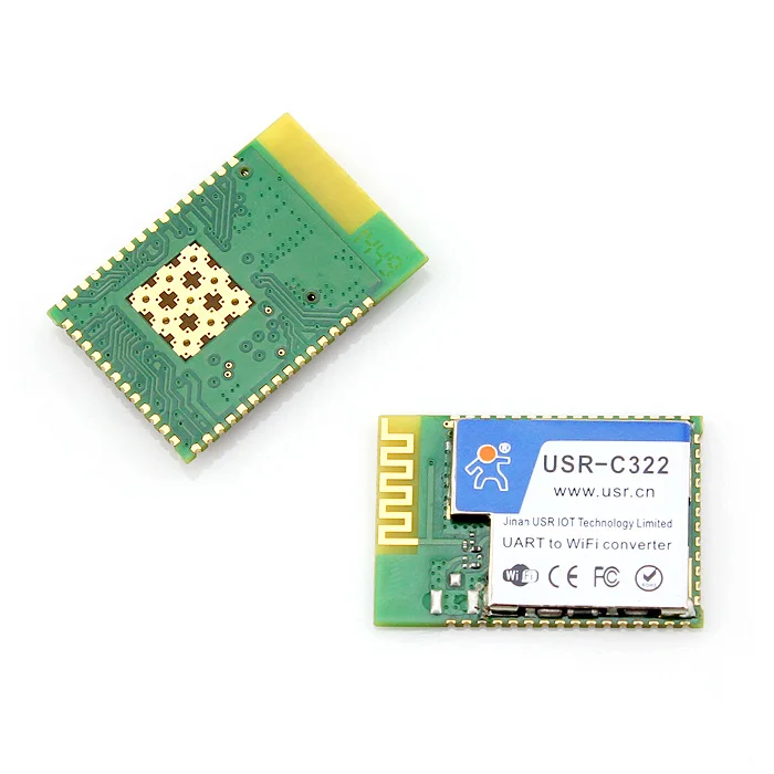 USR-C322b Minisize низкая Мощность CC3200 последовательный UART модуль Wi-Fi с внешней антенной