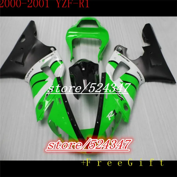 Motorcycle Fairing kit for 2000 2001 YZFR1 00-01 YZF R1 YZF-R1 YZR1000 OO 01 green white gloss black fairings set
Motorcycle Fairing kit for 2000 2001 YZFR1 00-01 YZF R1 YZF-R1 YZR1000 OO 01 green white gloss black fairings set