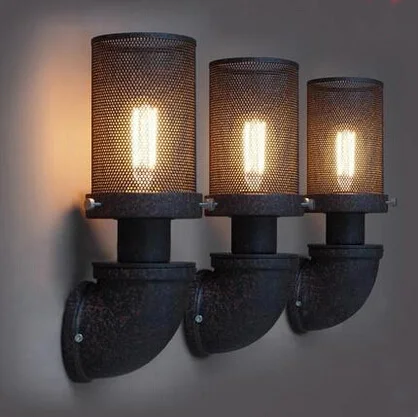 loft wroguht iron Water pipe wall lamp vintage aisle lights loft iron wall lamp 110-240V
loft wroguht iron Water pipe wall lamp vintage aisle lights loft iron wall lamp 110-240V