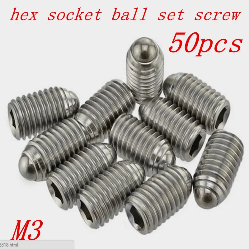 50pcs/lot M3*6/8/10/12/16 Hex Socket Spring Ball Plunger Set Screw, wave beads positioning marbles tight screws
50pcs/lot M3*6/8/10/12/16 Hex Socket Spring Ball Plunger Set Screw, wave beads positioning marbles tight screws