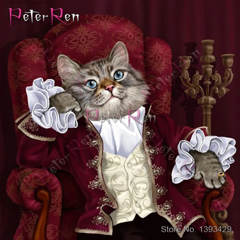 Peter ren Diamond Painting Cat Gentleman Full Drill Decor Home Picture Of Rhinestones Diamond Embroidery Animal Crafts
Peter ren Diamond Painting Cat Gentleman Full Drill Decor Home Picture Of Rhinestones Diamond Embroidery Animal Crafts