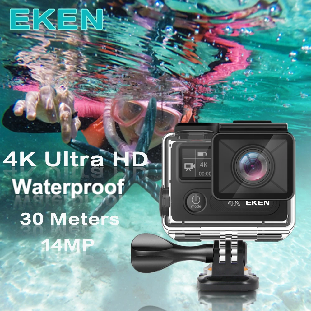 Оригинальная Экшн камера eken H8R PLUS 4 K 30 кадров в секунду Ultra HD 170 градусов Wi Fi 2 0 дюйма