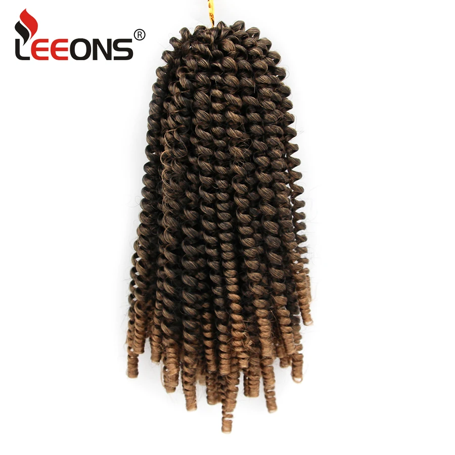 Накладные пряди волос Leeons черные косы из синтетических с эффектом омбре 30 прядей