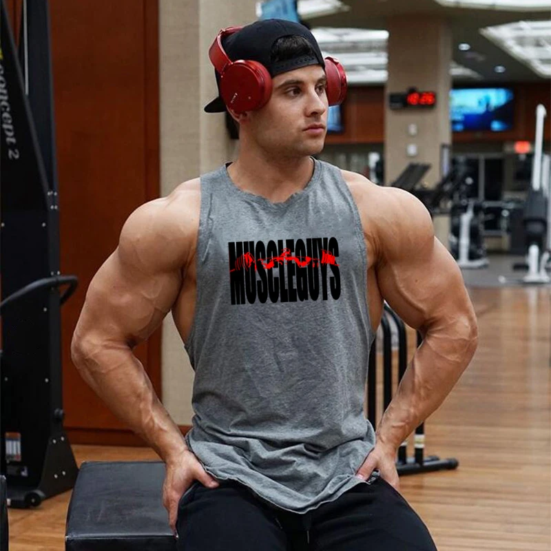 Professional Muscleguys clothing Fitness Mens Stringer Tank Top Bodybuilding Sleeveless shirt Musculation stringer homme
Professional Muscleguys clothing Fitness Mens Stringer Tank Top Bodybuilding Sleeveless shirt Musculation stringer homme