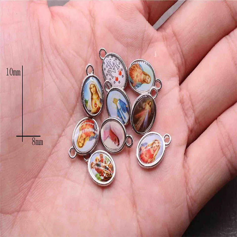 100 pieces / Catholic double-sided Jesus icon handmade cross DIY small medal, tiny Catholic handmade bracelet small medal craft
100 pieces / Catholic double-sided Jesus icon handmade cross DIY small medal, tiny Catholic handmade bracelet small medal craft