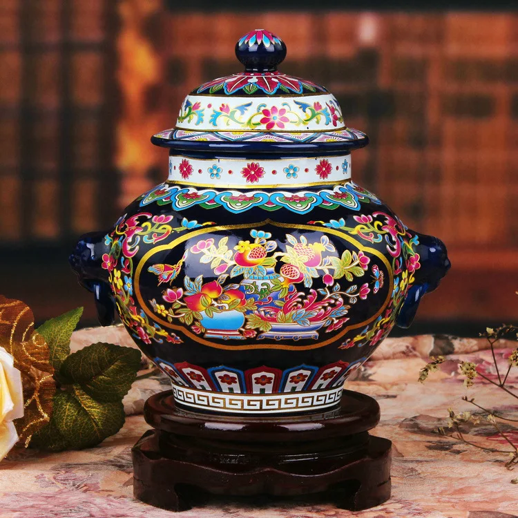 Jingdezhen porcelain enamel general blue vase of modern fashion furniture and ornaments handicraft swing
Jingdezhen porcelain enamel general blue vase of modern fashion furniture and ornaments handicraft swing