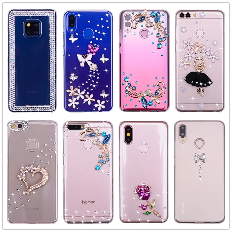 "Сделай сам Кристалл Алмаз чехол для Huawei P20 P10 P9 Lite Pro P Smart 2019 Honor 9 8 10 lite Mate 20