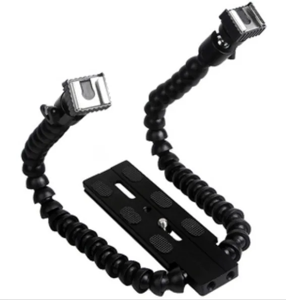 Camera Double-arm joint Macro shot Adjustable Flash Bracket Holder flash bracket 2 head hot shoe Camera flash light bracket
Camera Double-arm joint Macro shot Adjustable Flash Bracket Holder flash bracket 2 head hot shoe Camera flash light bracket