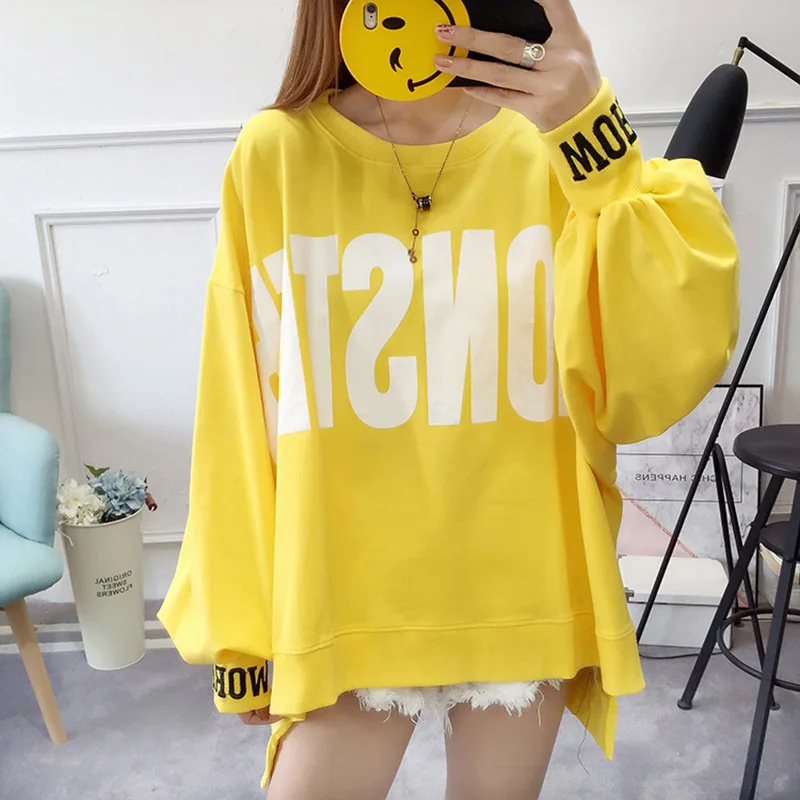 New Fashion Korean Large Size Women Hoodies Long Sleeve Letter Print Printing Pullovers Loose Hooded Sweatshirts Female Autumn
New Fashion Korean Large Size Women Hoodies Long Sleeve Letter Print Printing Pullovers Loose Hooded Sweatshirts Female Autumn