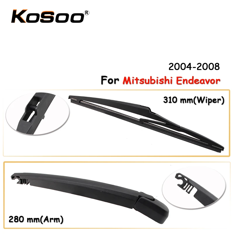 KOSOO Auto Rear Wiper Blade For Mitsubishi Endeavor,310mm 2004-2008 Rear Windshield Wiper Blades Arm Car Accessories Styling
KOSOO Auto Rear Wiper Blade For Mitsubishi Endeavor,310mm 2004-2008 Rear Windshield Wiper Blades Arm Car Accessories Styling