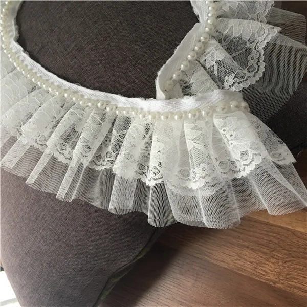 9cm wide high quality dress wedding lace white lace hand-stitched beads ruffle lace accessories
9cm wide high quality dress wedding lace white lace hand-stitched beads ruffle lace accessories