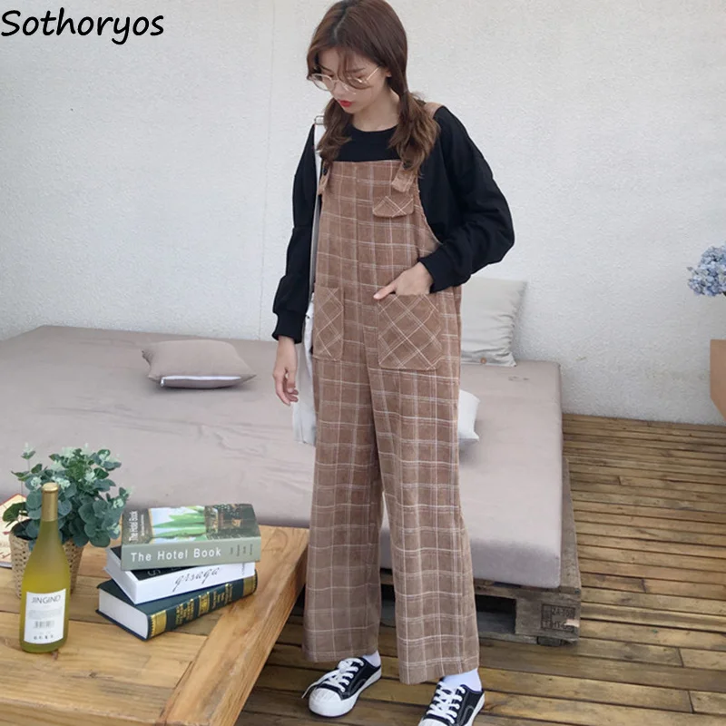 Jumpsuits Plaid Sweet Straight Full Length Preppy Style Kawaii All-match Bodysuit Womens Cotton Autumn Students Daily Jumpsuit
Jumpsuits Plaid Sweet Straight Full Length Preppy Style Kawaii All-match Bodysuit Womens Cotton Autumn Students Daily Jumpsuit
