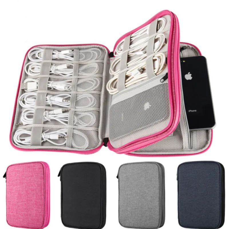 Electronic Accessories Storage Bag USB Gadget Data Cable Organizer Protective Pouch for Phone Digital
Electronic Accessories Storage Bag USB Gadget Data Cable Organizer Protective Pouch for Phone Digital