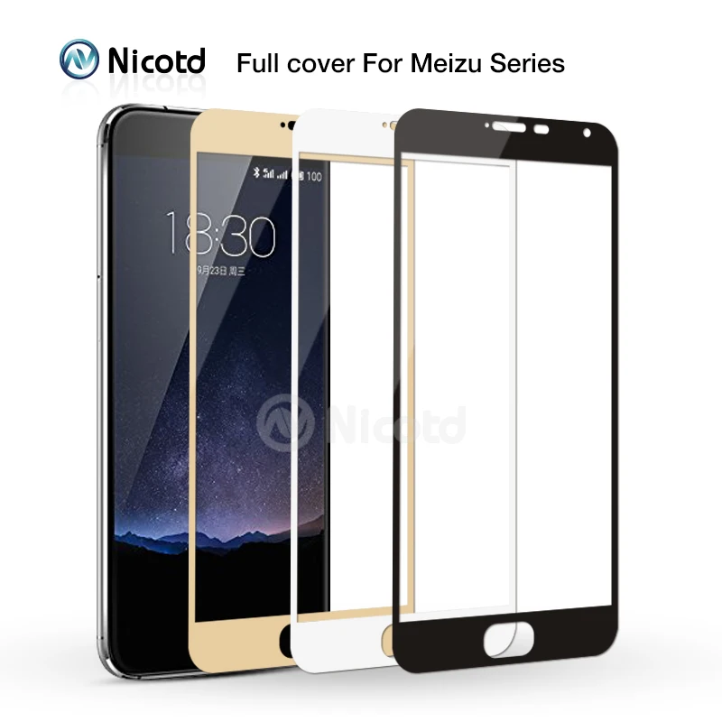 Закаленное стекло Nicotd с полным покрытием для Meizu M3s Mini M5 Note M3X Защита экрана Meilan M3 M3E