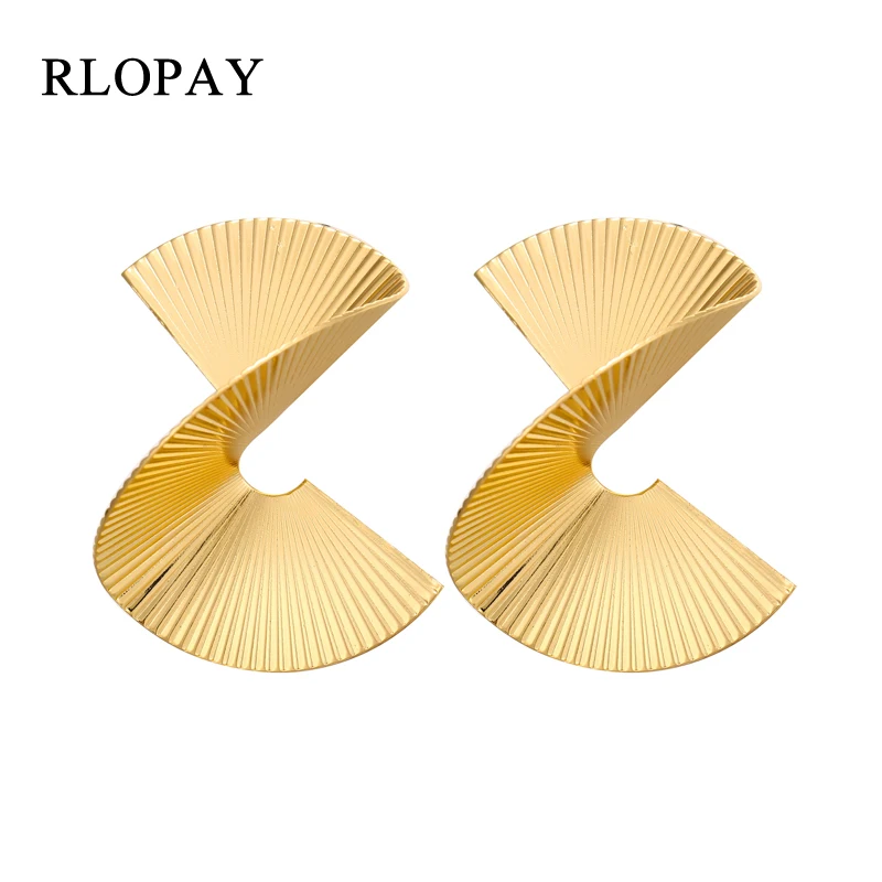 RLOPAY персонализированные панк стиль Модные Асимметричные спиральные