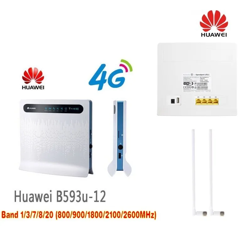 Новый оригинальный беспроводной маршрутизатор Huawei 4G с поддержкой 32 пользователей + 2 антенны B593
Новый оригинальный беспроводной маршрутизатор Huawei 4G с поддержкой 32 пользователей + 2 антенны B593