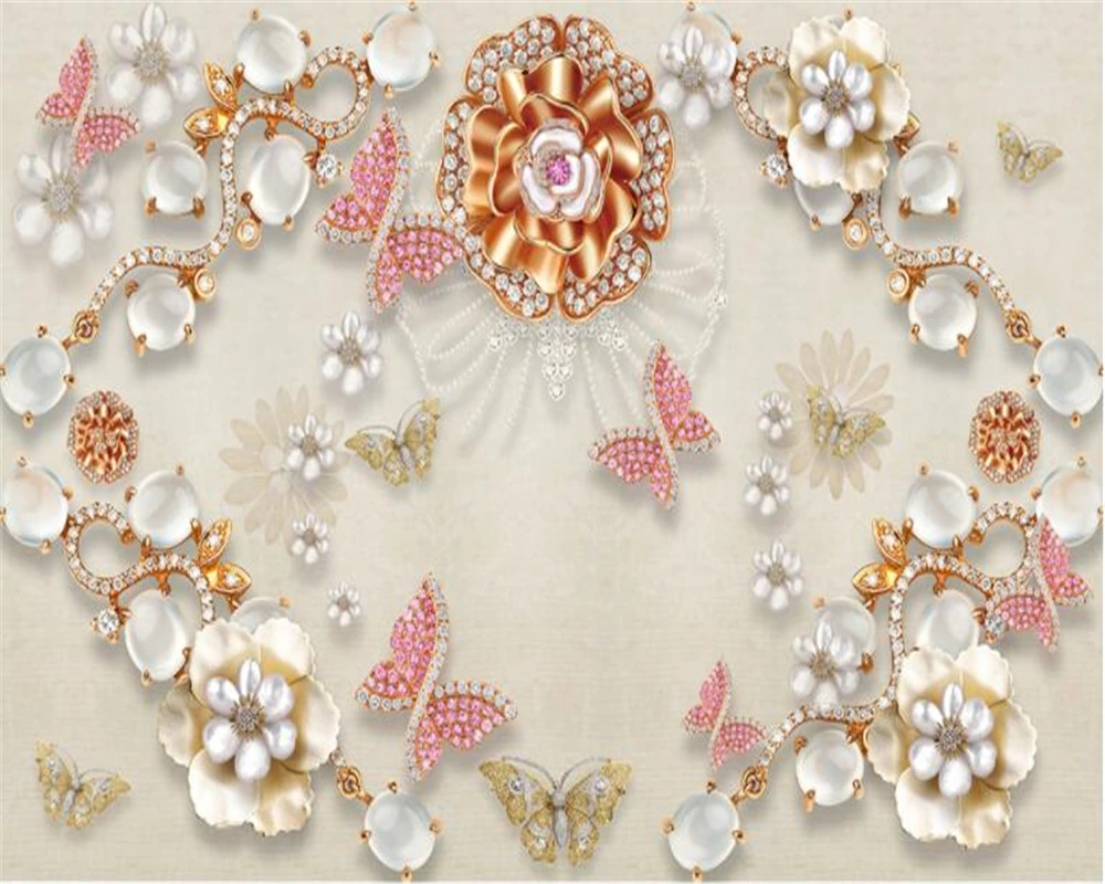 beibehang papel de parede Luxury jewelry 3D stereo fashion pearl flower TV background wall wallpaper for walls 3 d
beibehang papel de parede Luxury jewelry 3D stereo fashion pearl flower TV background wall wallpaper for walls 3 d