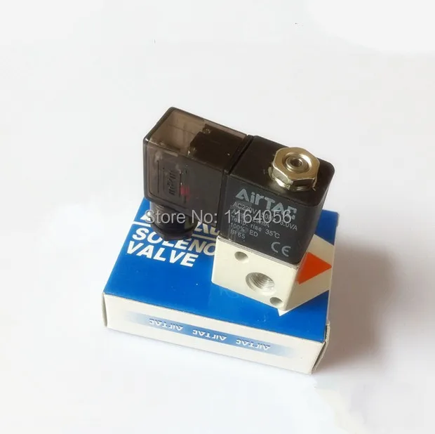 3V1-06 24V DC 3Port 2Pos 1/8" BSP Normally Closed Solenoid Air Valve Coil LED