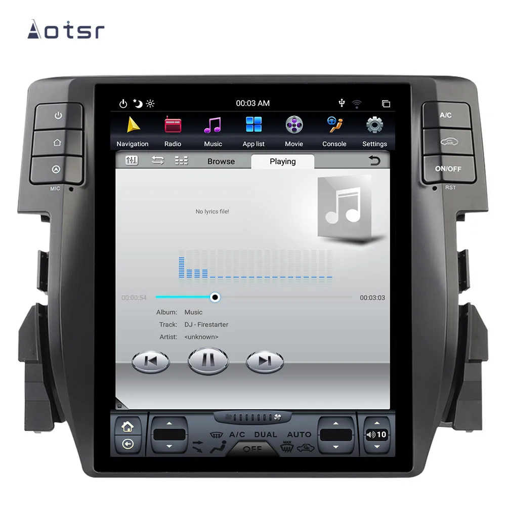 Aotsr Tesla 10.4 Vertical screen Android 8.1 Car DVD Multimedia player GPS Navigation For Honda Civic 2016 2017 2018 carplay
Aotsr Tesla 10.4 Vertical screen Android 8.1 Car DVD Multimedia player GPS Navigation For Honda Civic 2016 2017 2018 carplay