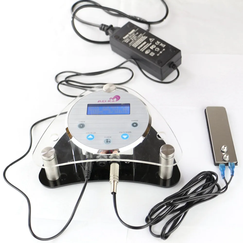 Tattoo Power Supply Digital LCD Tattoo Power Supply Permanent Makeup Machine Power Supply With Foot Pedal Clip Cord Power Cable
Tattoo Power Supply Digital LCD Tattoo Power Supply Permanent Makeup Machine Power Supply With Foot Pedal Clip Cord Power Cable