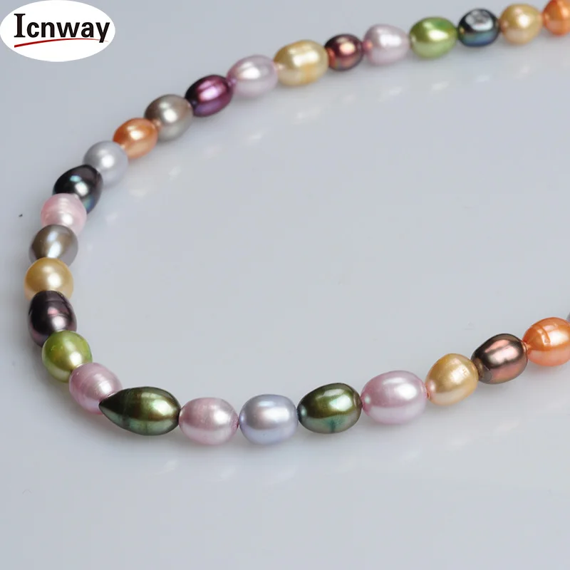 5strands Natural AA rice multicolor freshwater Pearl 6-7mm For Jewelry Making 15inches DIY necklace FreeShipping Wholesale
5strands Natural AA rice multicolor freshwater Pearl 6-7mm For Jewelry Making 15inches DIY necklace FreeShipping Wholesale