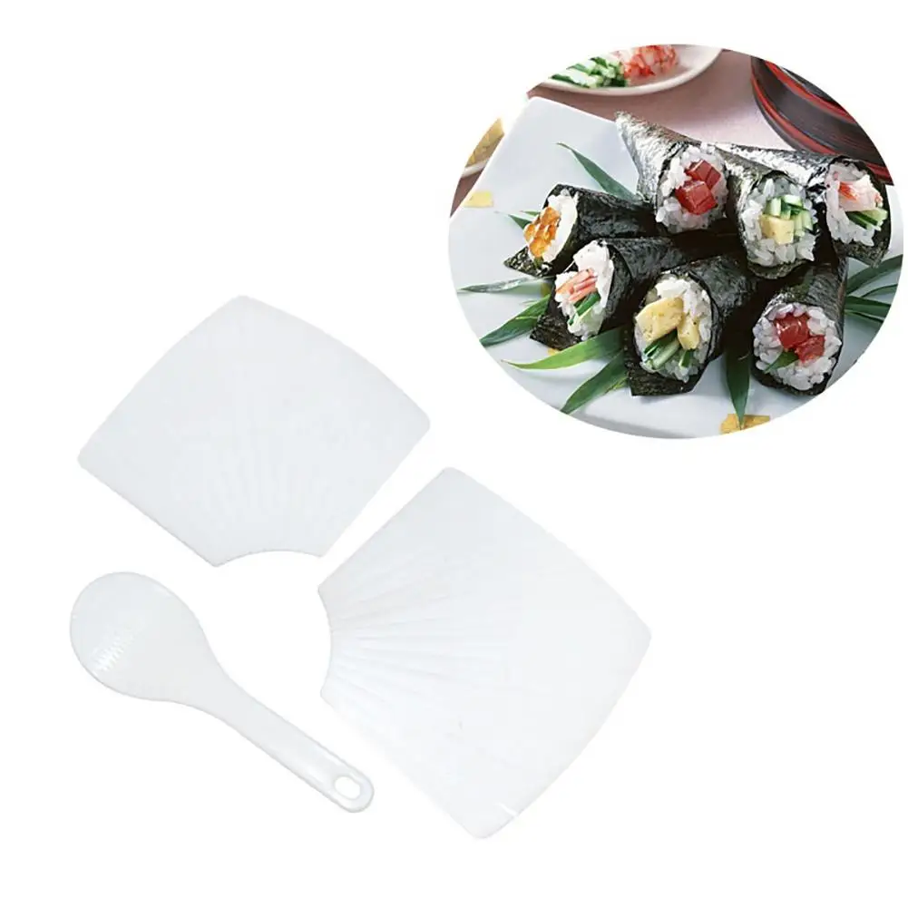 New DIY Hand-rolled Japanese Sushi Nori Rice Ball Mold 2 Rolling Mats + 1 Scoop Cooking Tool
New DIY Hand-rolled Japanese Sushi Nori Rice Ball Mold 2 Rolling Mats + 1 Scoop Cooking Tool