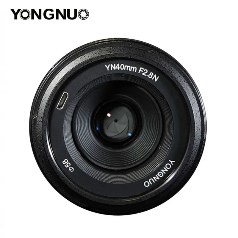 Объектив камеры YONGNUO YN 40 мм F2.8 для Nikon YN40 стандартный объектив AF MF Prime цифровой