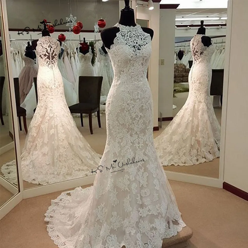 Vintage Mermaid Wedding Dresses Lace Vestido de Noiva Sereia 2018 Bride Dress Buttons O Neck Long Wedding Gowns Casamento
Vintage Mermaid Wedding Dresses Lace Vestido de Noiva Sereia 2018 Bride Dress Buttons O Neck Long Wedding Gowns Casamento