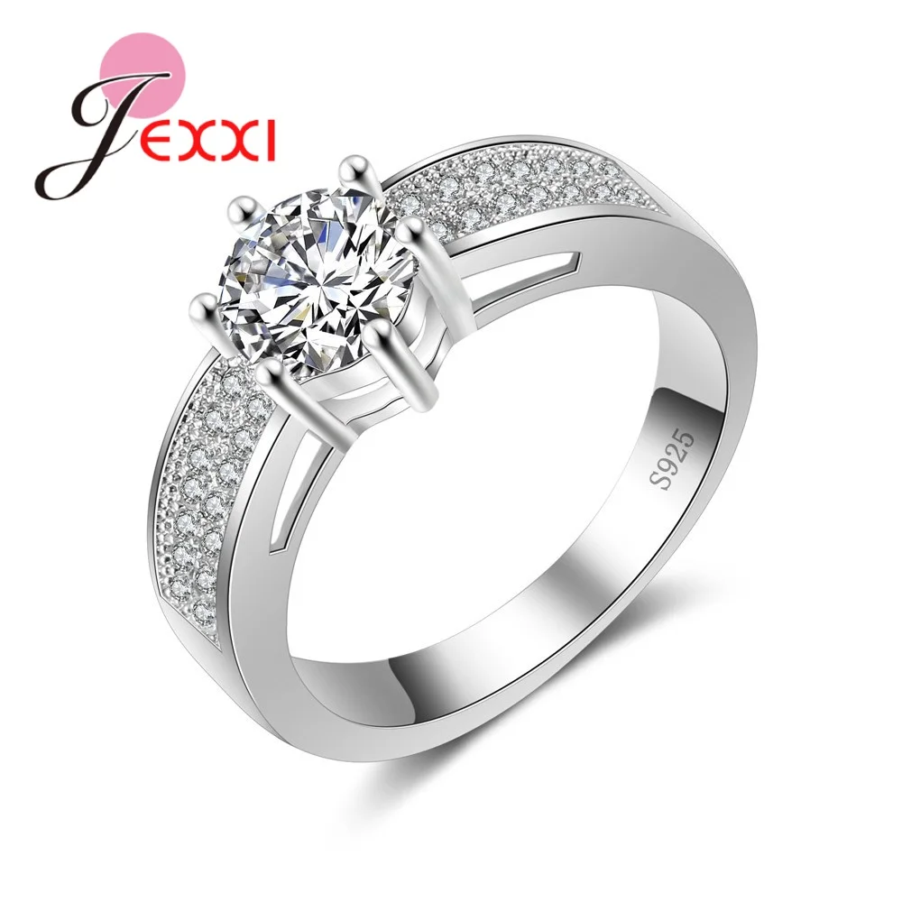 Simple Women AAA Cubic Zirconia Rings For Wedding 925 Sterling Silver Jewelry Austrian Crystal Engagement Ring Bague
Simple Women AAA Cubic Zirconia Rings For Wedding 925 Sterling Silver Jewelry Austrian Crystal Engagement Ring Bague