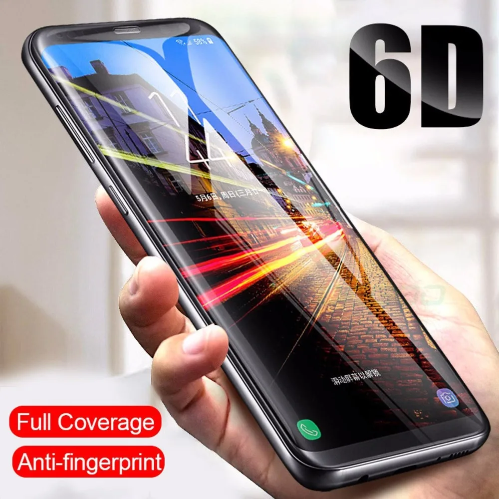 OUZIFISH 6D полное покрытие закаленное стекло для Samsung Galaxy S8 S9 Note 8 Защита экрана S7 S6 Edge
