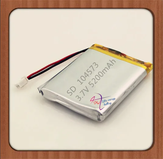 XHR-2P 2.45 2.54 5200mAh 3.7V 104573 polymer lithium battery 104575 Rechargeable batteries
XHR-2P 2.45 2.54 5200mAh 3.7V 104573 polymer lithium battery 104575 Rechargeable batteries