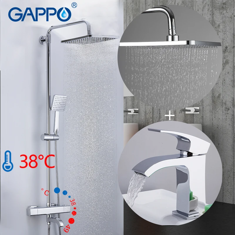 GAPPO Basin Faucets do anheiro basin faucet chrome basin mixer thermostatic shower faucet wall mounted shower mixer bath
GAPPO Basin Faucets do anheiro basin faucet chrome basin mixer thermostatic shower faucet wall mounted shower mixer bath