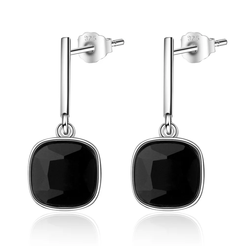 100% 925 Sterling Silver Classic Square Black CZ Zircon Ladies Stud Earrings Original Jewelry For Women Ear Cuff Cheap Gift
100% 925 Sterling Silver Classic Square Black CZ Zircon Ladies Stud Earrings Original Jewelry For Women Ear Cuff Cheap Gift