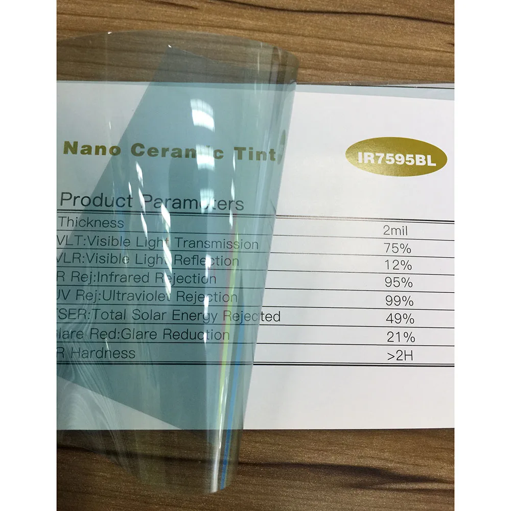 HOHOFILM Roll Wholesale Light Blue Window Film House Auto Glass Window Tint UV Proof 75%VLT Home glass tint adhesive Ir proof
HOHOFILM Roll Wholesale Light Blue Window Film House Auto Glass Window Tint UV Proof 75%VLT Home glass tint adhesive Ir proof