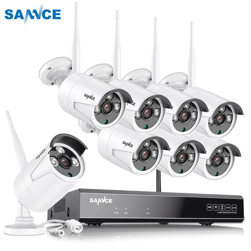 Беспроводная система видеонаблюдения SANNCE, 8 каналов, 1080P HD NVR, 4/6/8 шт., уличная ИК-камера 2 Мп, водонепроницаемая система безопасности с Wi-Fi, ком...
Беспроводная система видеонаблюдения SANNCE, 8 каналов, 1080P HD NVR, 4/6/8 шт., уличная ИК-камера 2 Мп, водонепроницаемая система безопасности с Wi-Fi, ком...