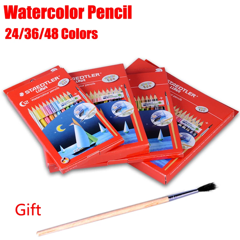 STAEDTLER 24/36/48color Watercolor Pencils Safe Non-toxic Colored Pencil Set Crayons Drawing Lapis De Cor Art Student Stationary
STAEDTLER 24/36/48color Watercolor Pencils Safe Non-toxic Colored Pencil Set Crayons Drawing Lapis De Cor Art Student Stationary